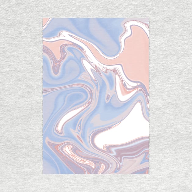 Blue & Rose Abstract Pattern by JuliaArtPaint